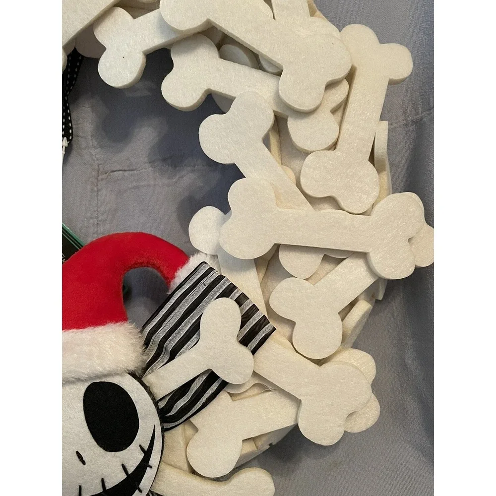NEW Disney Parks Jack Skellington Nightmare Before Christmas Holiday Door Wreath